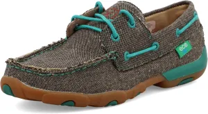 Twisted X Women's Boat Shoe Driving Moc, Moc Toe
