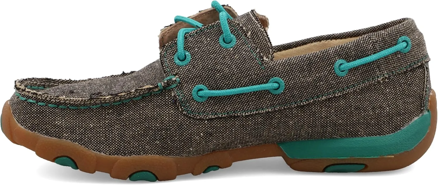 Twisted X Women's Boat Shoe Driving Moc, Moc Toe