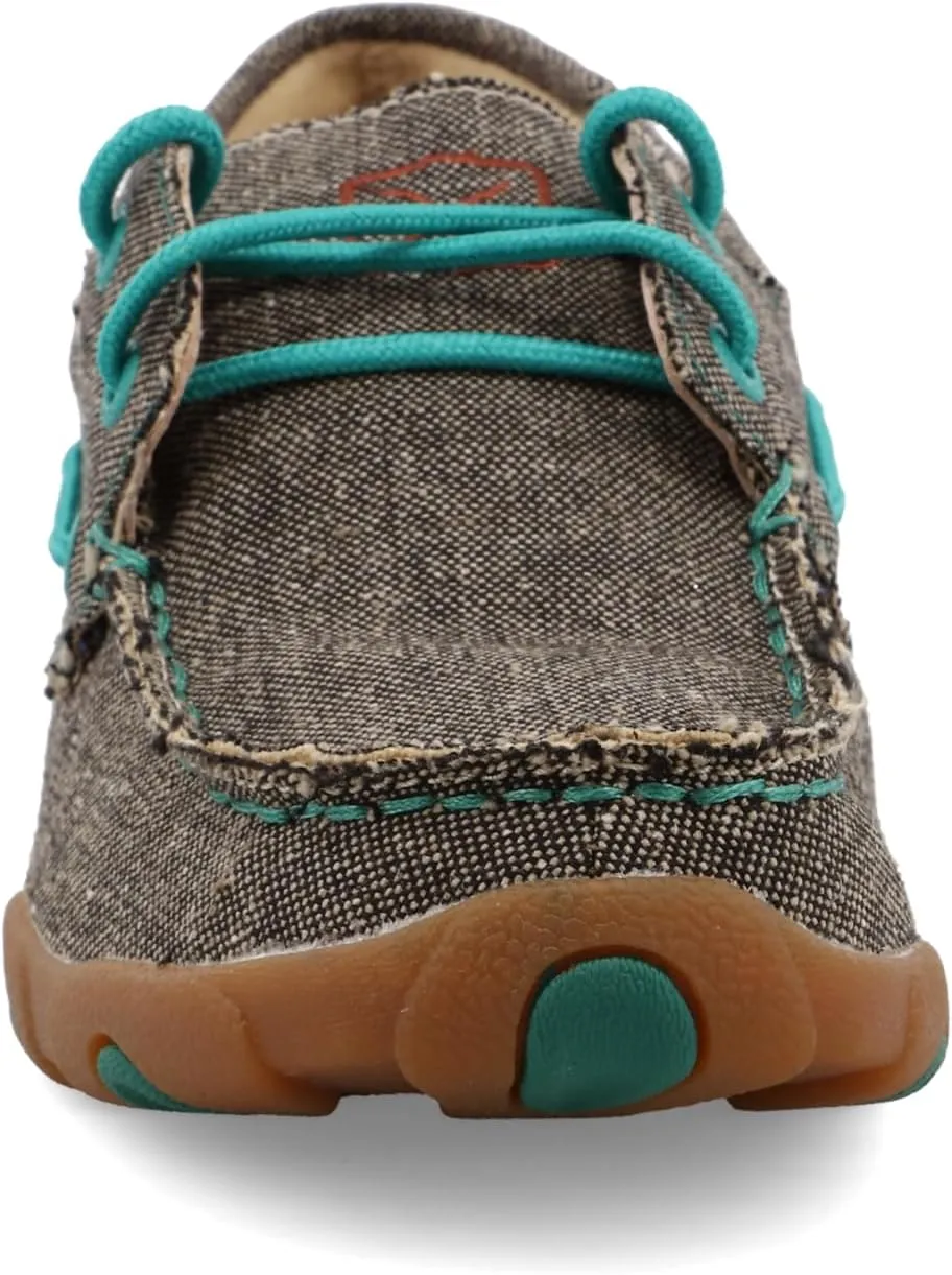 Twisted X Women's Boat Shoe Driving Moc, Moc Toe