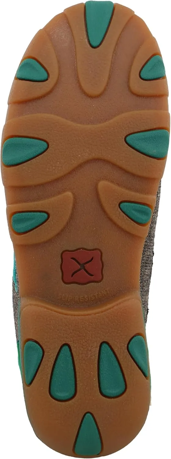 Twisted X Women's Boat Shoe Driving Moc, Moc Toe