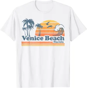 Venice Beach Florida Vintage Spring Break Vacation Retro T-Shirt