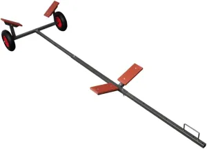 vidaXL Adjustable Boat Trailer - Can Hold Up to 15.1' Boats or 352.74 lb, Easy to Assemble, Durable Metal Construction