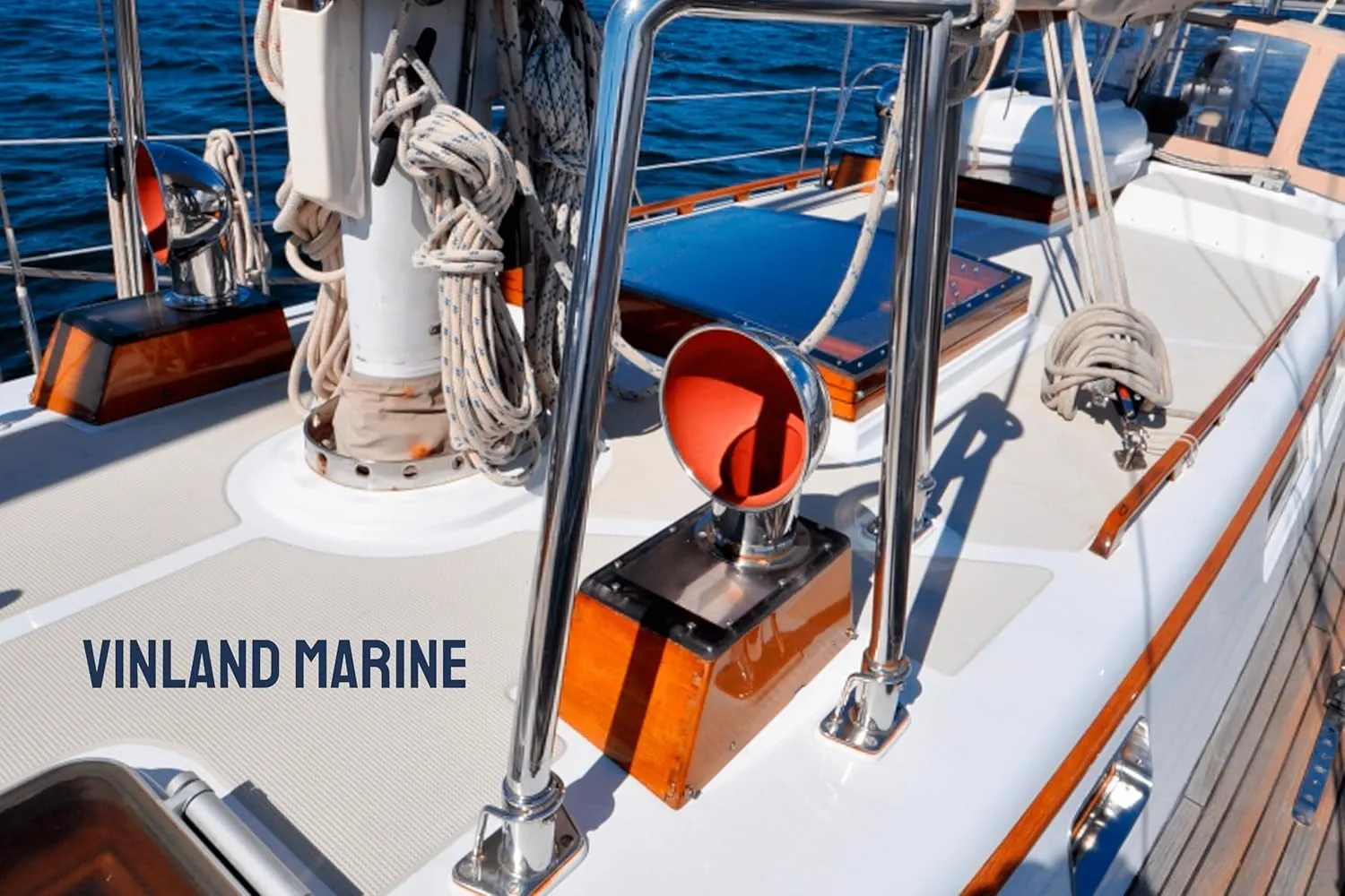 Vinland Marine Round Cowl Vent w/ Ø3, Ø4 Deck Plate, White or Red Cowl Vent, 304 Stainless Steel Dorade Vent, Dorade Box, Sailboat Accessories for Boat