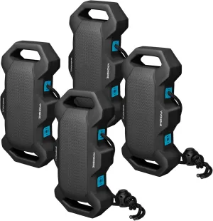 VIVOHOME EVA Boat Fenders for Docking, Boat Bumpers with Nylon Rope, and Fixed Lock Fit for Yachts, Sailing Dinghies, Bass Boats