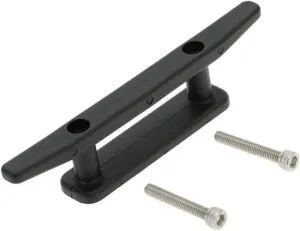 VOSAREA 2Pcs Boat Mooring Anchor Deck Cleat with Screws Durable Black Accessories for Kayak Canoe and Use Essential Deck Splint for Secure Boat Docking