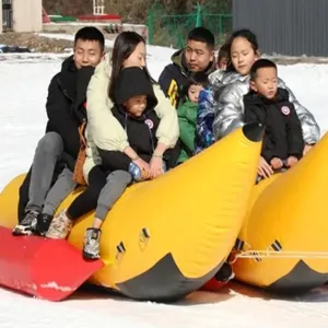 Water Inflatable Banana Boat, Ocean Toys Thickened Surfing Equipment, Water Banana Boat, Motorboat Surfing Tow Boat