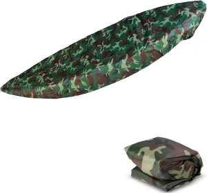 Waterproof Kayak Canoe Storage Cover Dustproof Cockpit Cover 2.1m-6m/6.8-18ft,8 Sizes, 6Color Durable Kayak Cover 210D Oxford UV Protected All Weather Outdoor Protection,Dark Camouflage,3.13.5