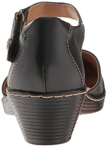 Wendy Leehi Heeled Sandal Black Leather 65 M Us