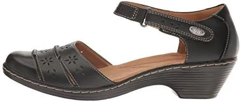 Wendy Leehi Heeled Sandal Black Leather 65 M Us