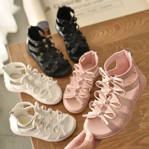 Wholesale Girls Sandals Soft Leather Roman Shoes Sandals JDC-SD-MaiQ001