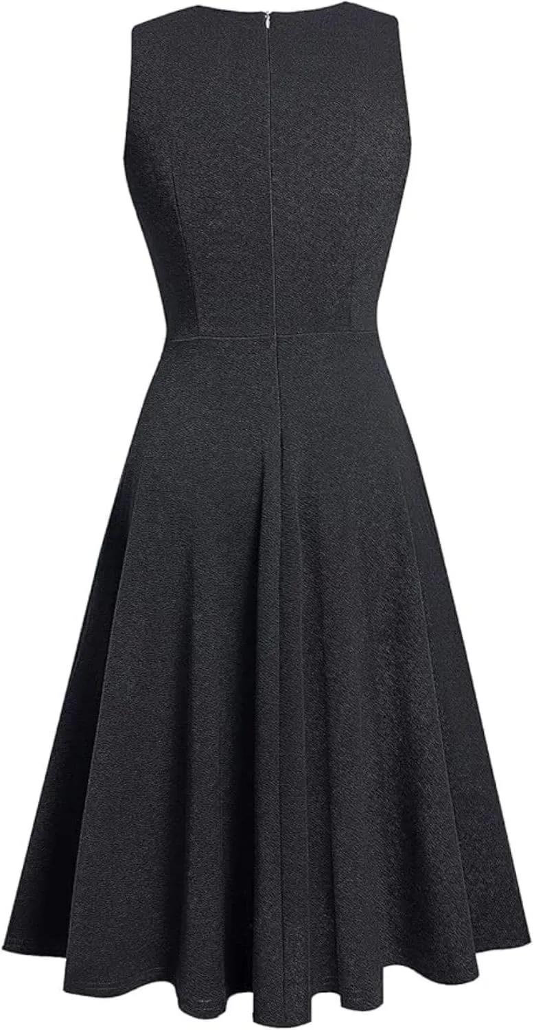 Women's Cocktail Dress Prom Formal Wedding Party Dress Sleeveless Lace Chiffon Ruffle Dresses