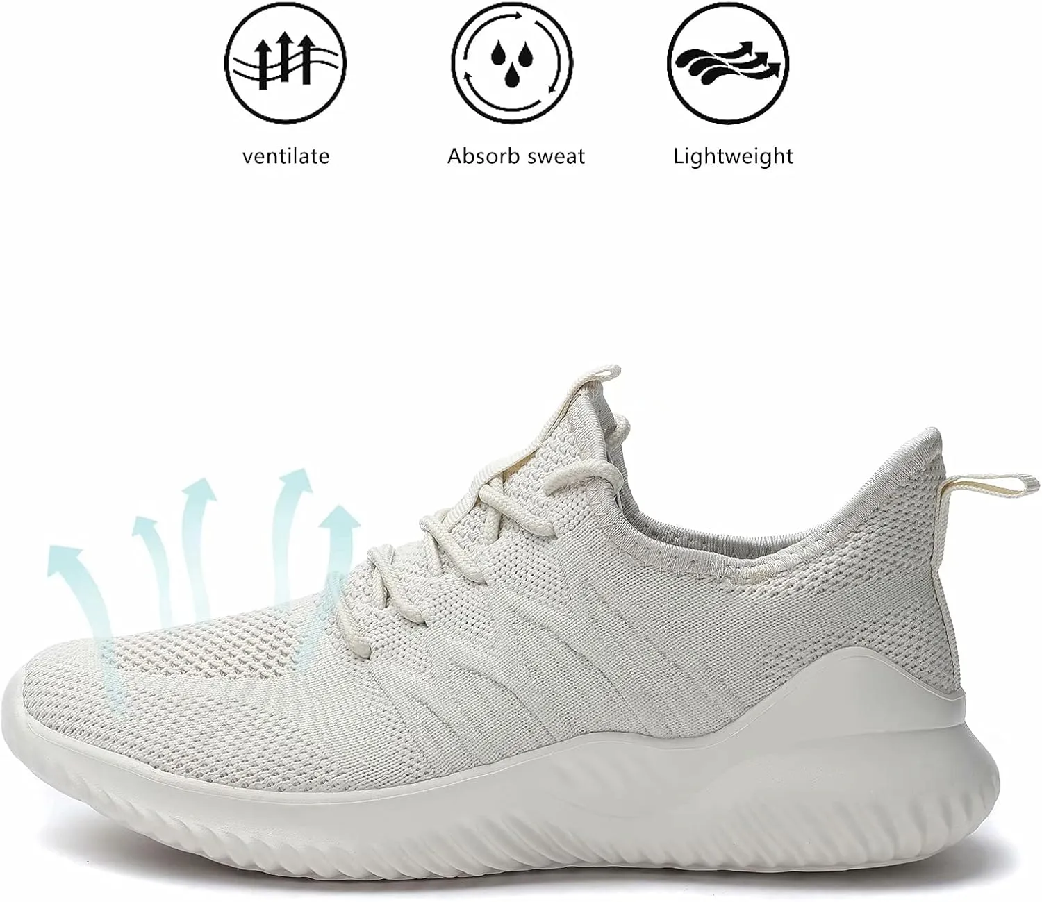 Women's Ladies Tennis Shoes Running Walking Sneakers Work Casual Comfor Lightweight Non-Slip Gym Trainers