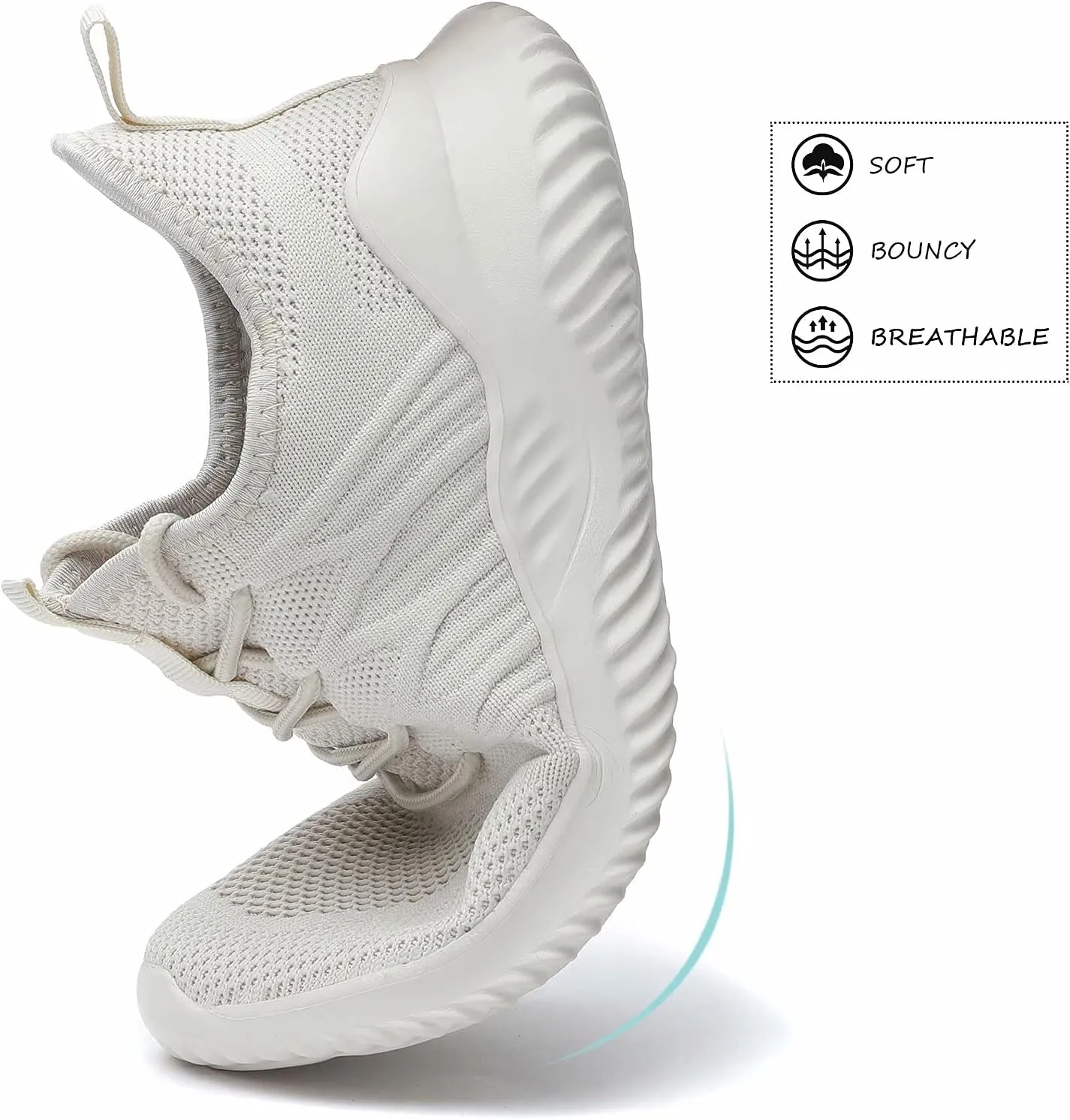 Women's Ladies Tennis Shoes Running Walking Sneakers Work Casual Comfor Lightweight Non-Slip Gym Trainers