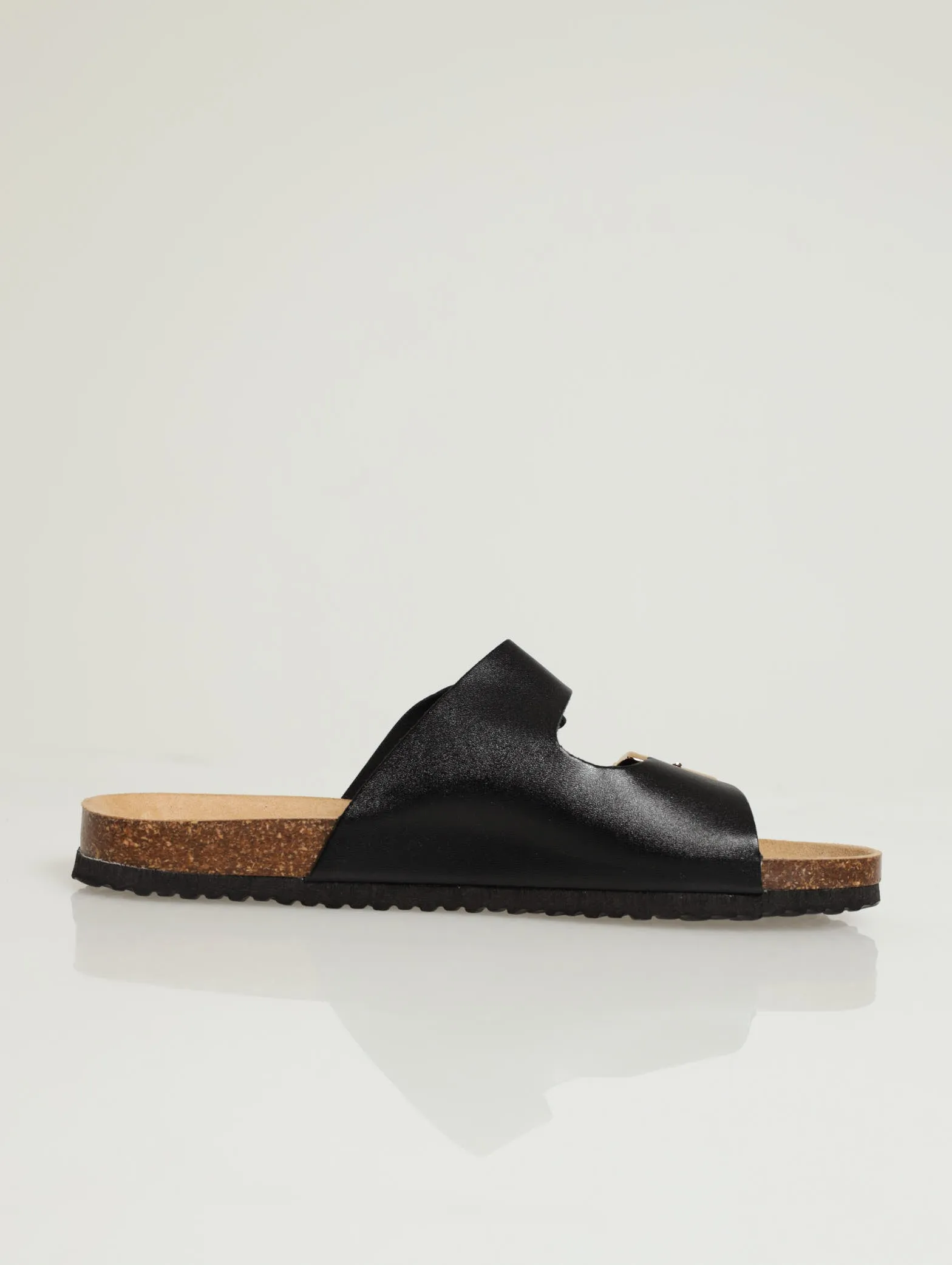 X-Buckle With Chain Two Strap Sandal