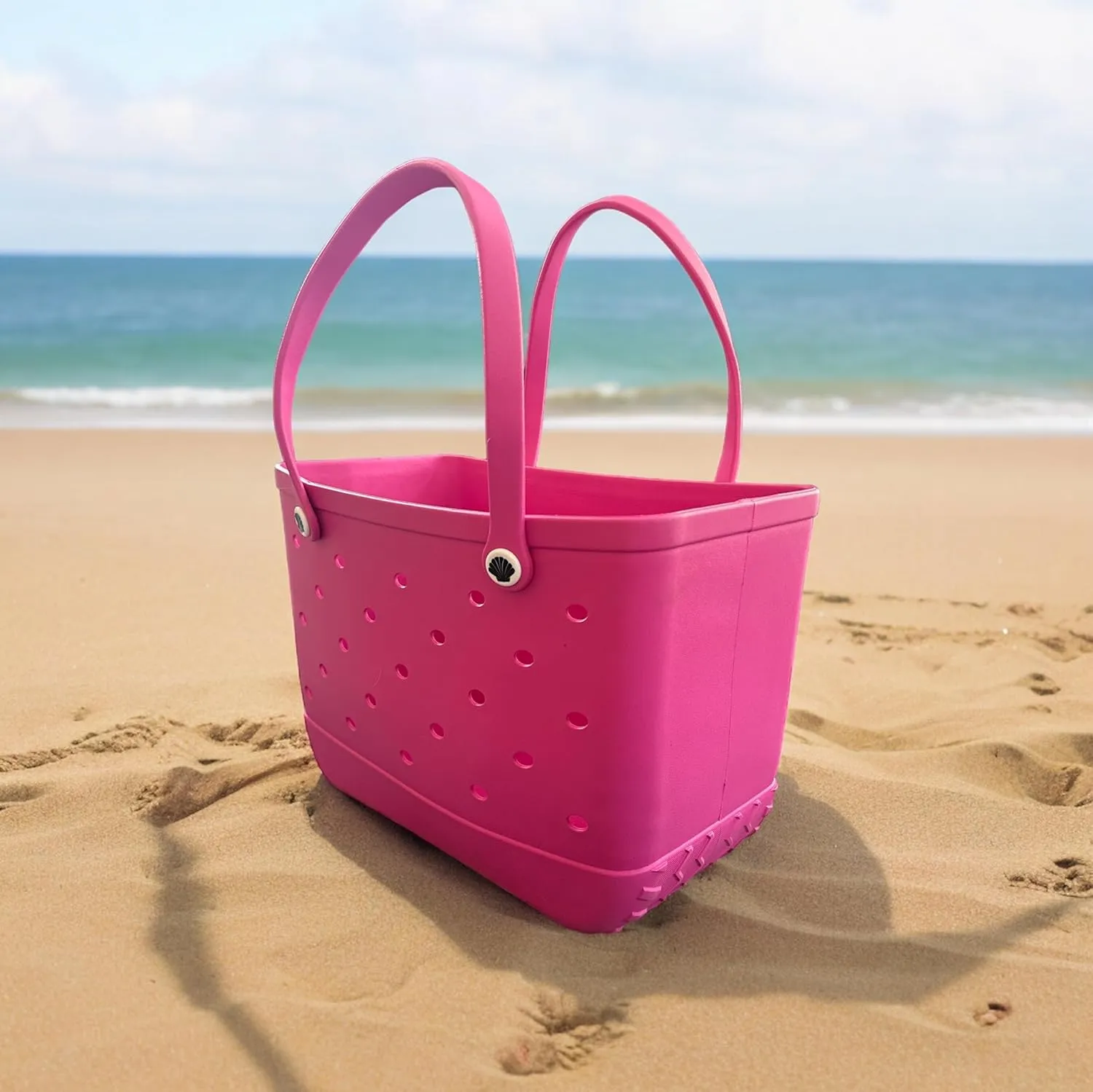 X Large Beach Bag Tote| Durable Lightweight Waterproof Washable Open Tote Bag for Beach, Pool, Boat, Sports