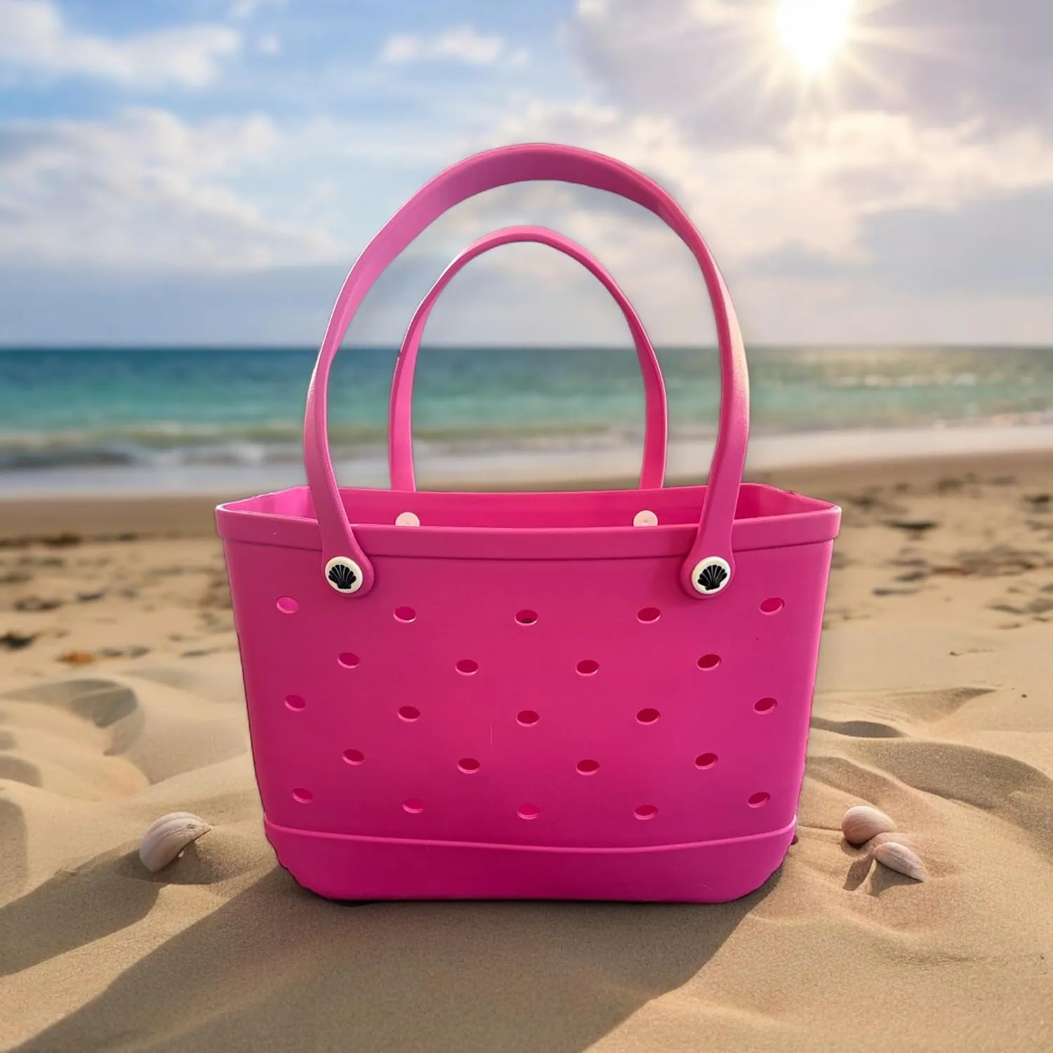 X Large Beach Bag Tote| Durable Lightweight Waterproof Washable Open Tote Bag for Beach, Pool, Boat, Sports