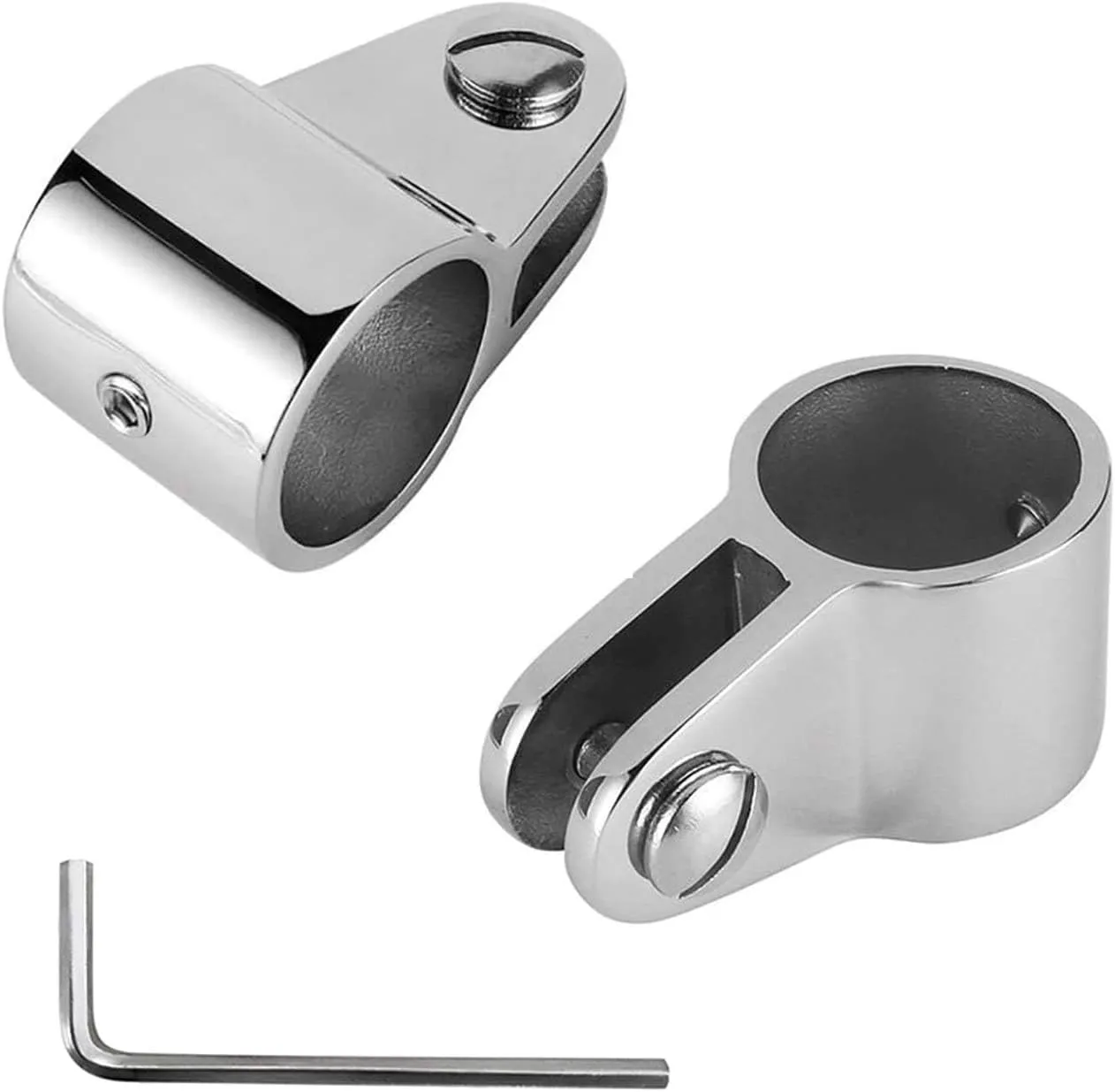 YANYUCB Bimini Top Jaw Slide Marine Stainless Steel 316 Heavy Duty Boat Bimini Canopy Fitting Hardware Tube Marine Boat, Yacht, with Set Screw