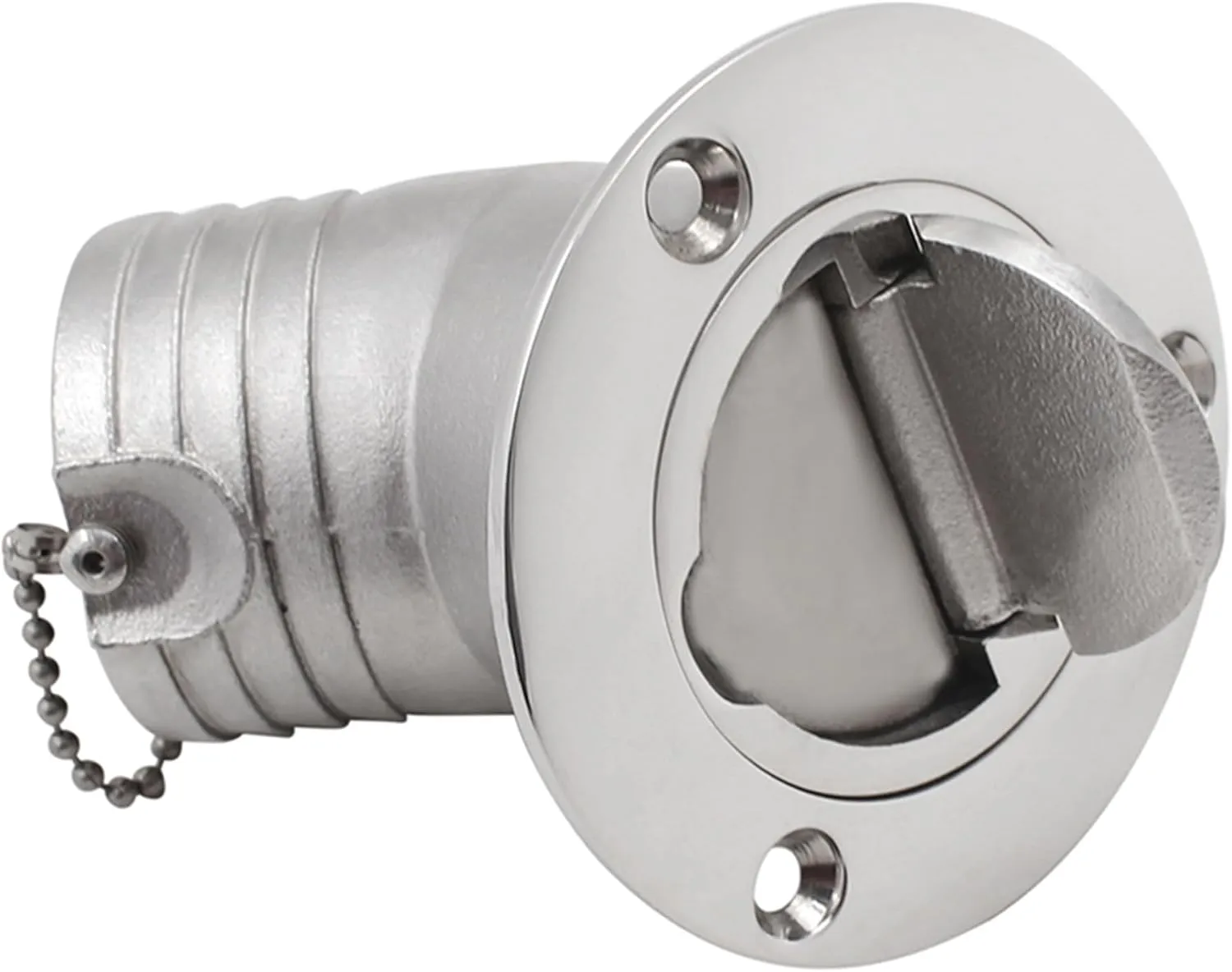 YANYUCB Boat Deck Fuel/Gas/Water/Diesel/Waste Filler with Keyless Cap(1-1/2 inch,2inch),316 Stainless Steel Boat Deck Hardware