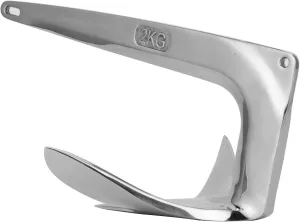 Ymiko 316 Stainless Steel Claw Boat Anchor Boats from 1522 ft Marine Accessories, Premium 4.4 lbs 2 kg Anchor Accessories for Fishing Kayaks, Canoe, Jet Ski, Paddle Board and Small